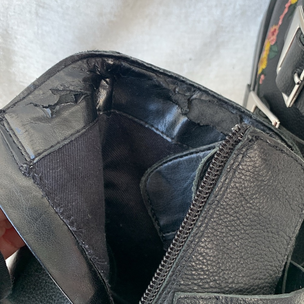 Zara Trafaluc Floral Embroidered Black Buckle Booties - Picture 12 of 12